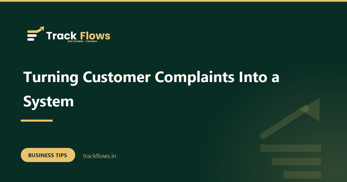 Turning Customer Complaints Into a System