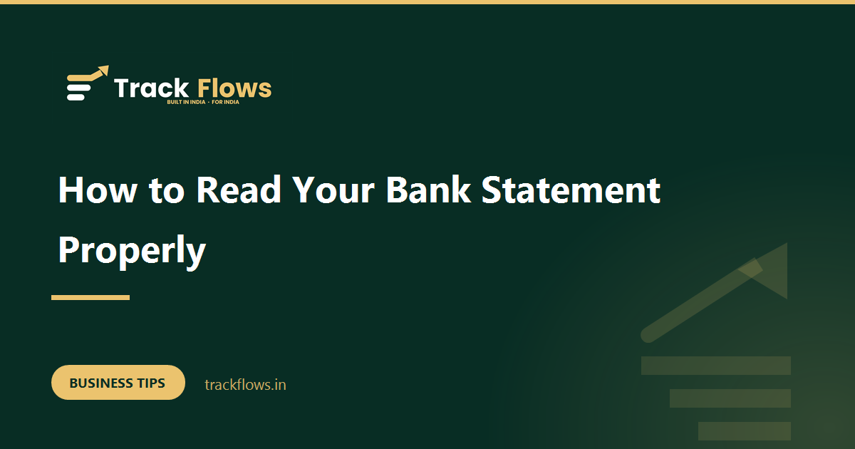 How to Read Your Bank Statement Properly